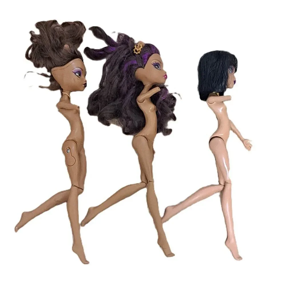 Monster High 3 Nude Dolls Collection For Parts Toy Collectable Teens Y2K